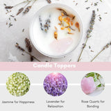 Premium Candle Gifts For New Mom – After Birth Gifts For Women – Postpartum, Baby Shower & Pregnancy Gift For Expecting Mom – Paraffin-Free Natural Soy Wax - Rose Quartz Crystal, Lavender & Jasmine