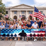 Memorial Day Banner Patriotic Veterans Decor 118 x 20 Inch