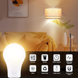 A19 LED Light Bulb 9W 60W Equivalent 800LM Remote Control Dimmable E26 Warm to Cool White