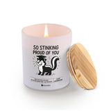 So Stinking Proud Of You Graduation Gifts For Him Her College Masteral High School Students Phd Congratulations Gifts Scented Candle Home Office Jar Candles Sage Lavender Scent Soy Wax 9.5 Oz