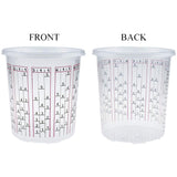 30 Pack Paint Mix Cups With Lids, 32 Ounce Plastic Paint And Epoxy Mixing Cups With Calibrated Mixing Ratios On Side Of Cup, For Paint, Activators, And Thinner
