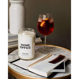 Scented Candles For Home (Home Office) - 13.75 Oz Long-Lasting Natural Soy Wax Blend Jar Candle Gifts For Women & Men, 60-80 Hours Burn Time - Notes Of Fresh Air, Water Lilies & Amber