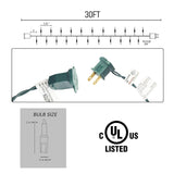 Christmas Mini String Lights, 30Ft 150 Incandescent Light Up Fairy Lights With Ul Certified Xmas Decorations For Indoor