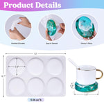 Extra Deep Coaster Resin Molds Silicone, Large 6 Cavity Silicone Molds For Resin, Round Silicone Coaster Molds For Epoxy Resin, Cups Mats, Diy Craft