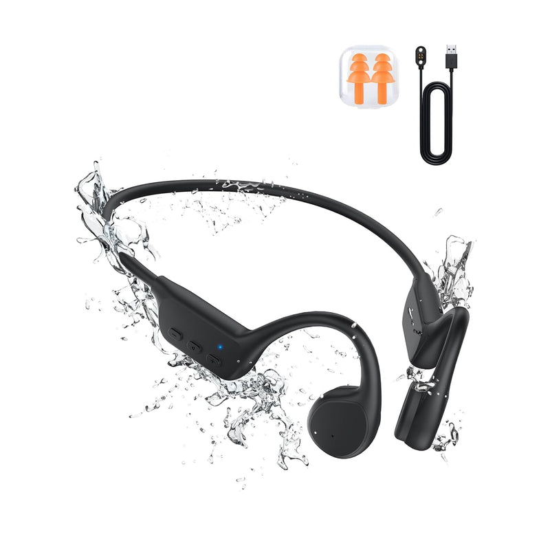 Bone Conduction Headphones, Open-Ear Design Sports Bluetooth 5.3 Wireless Wate