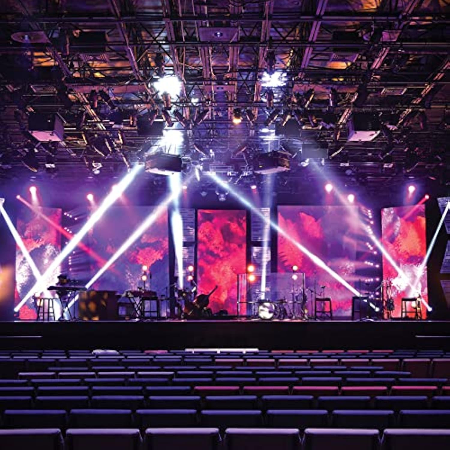 Led Stage Lights, 54X3W Rgb Par Light, Dmx 512 Controller Sound Activated Uplights, Dj Lighting With Daisy Chain, Spotlights, Wash Lights For Stage Performance, Party, Wedding, Club(4 Packs)