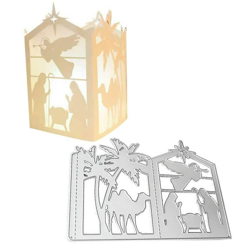 Prayer Lampshade Metal Cutting Dies Stencil Template Mulds, Embossing