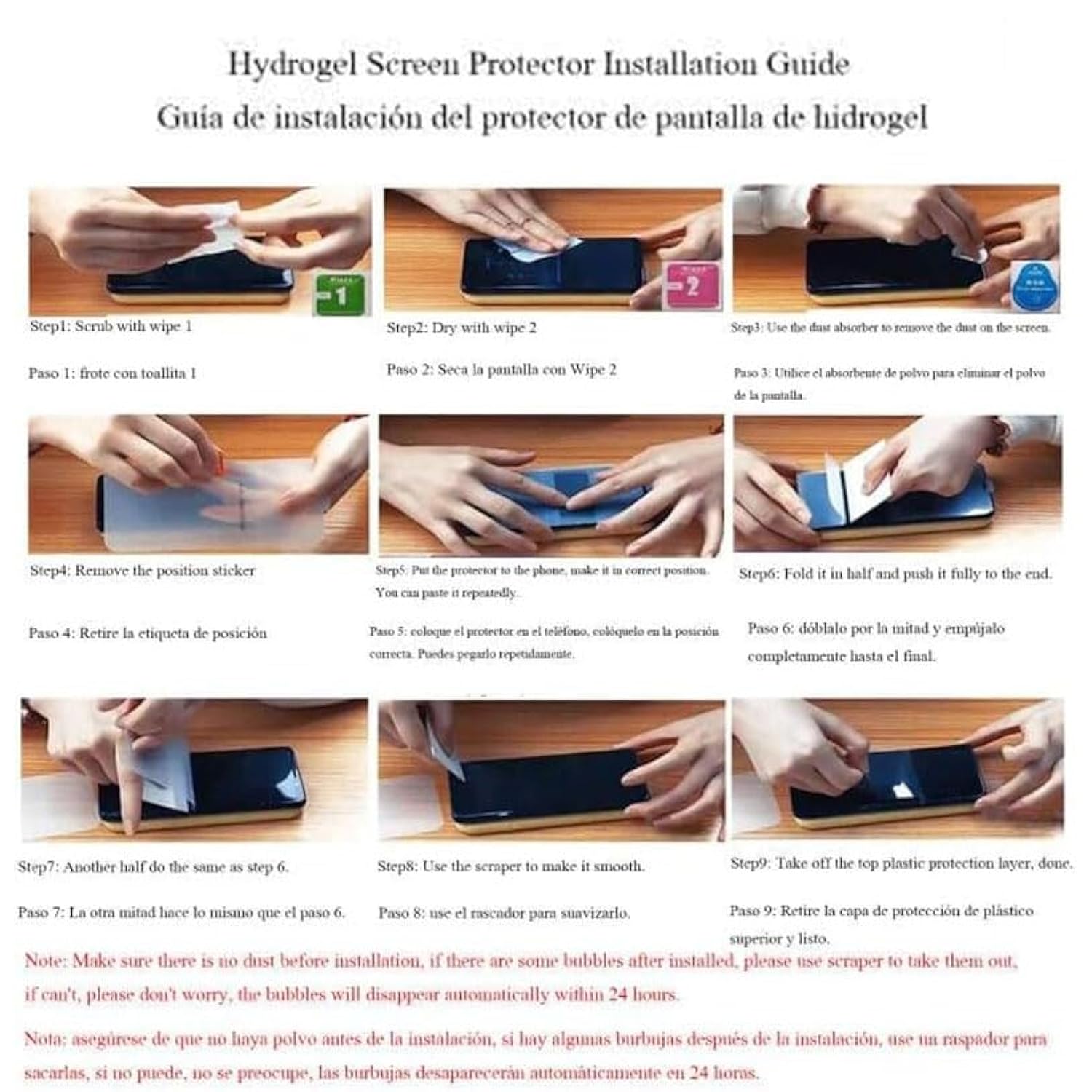 2Pcs Anti-Fingerprint Matte Hydrogel Film For Zte Nubia Redmagic 10 Pro / 10 Pro+ 5G 6.85" Anti-Glare Transparent Soft Tpu Screen Protector Explosion-Proof Fingerprint Unlock, Self-Healing, Ultra-Thin