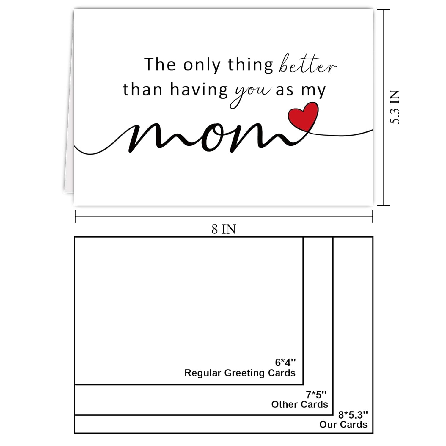 Pregnancy Announcement Card For Mom Mother Stepmom, Grandma Baby Announcement Ideas Card, Pregnancy Revel Cards For Mom Mommy, New Baby Reveal Cards For Grandmother To Be, Baby Announcement Gifts