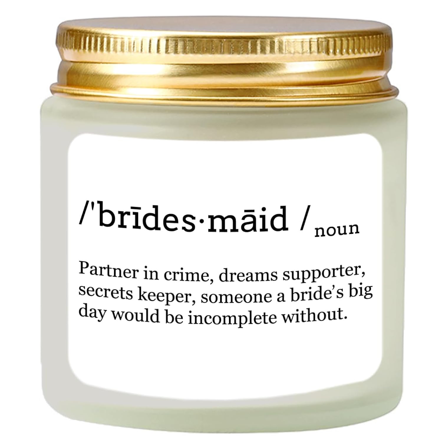 Scented Candle Bridesmaid Proposal Gifts - Lavender Soy Wax Candle - Maid Of Honor Proposal Gifts - Will You Be My Bridesmaid Gift For Friends Girls Women 4Oz