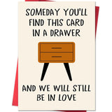 Funny Anniversary Card Gifts For Men, Happy Birthday & Anniversary Greeting Card For Him Husband Boyfriend, Valentines Day Gifts For Him