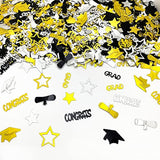 Graduation Confetti 2025 | Glitter Confetti Sprinkles For Party Table Scatters Decoration | Graduation Party Decoration For Home, College, Senior, High School Prom | Metallic Foil