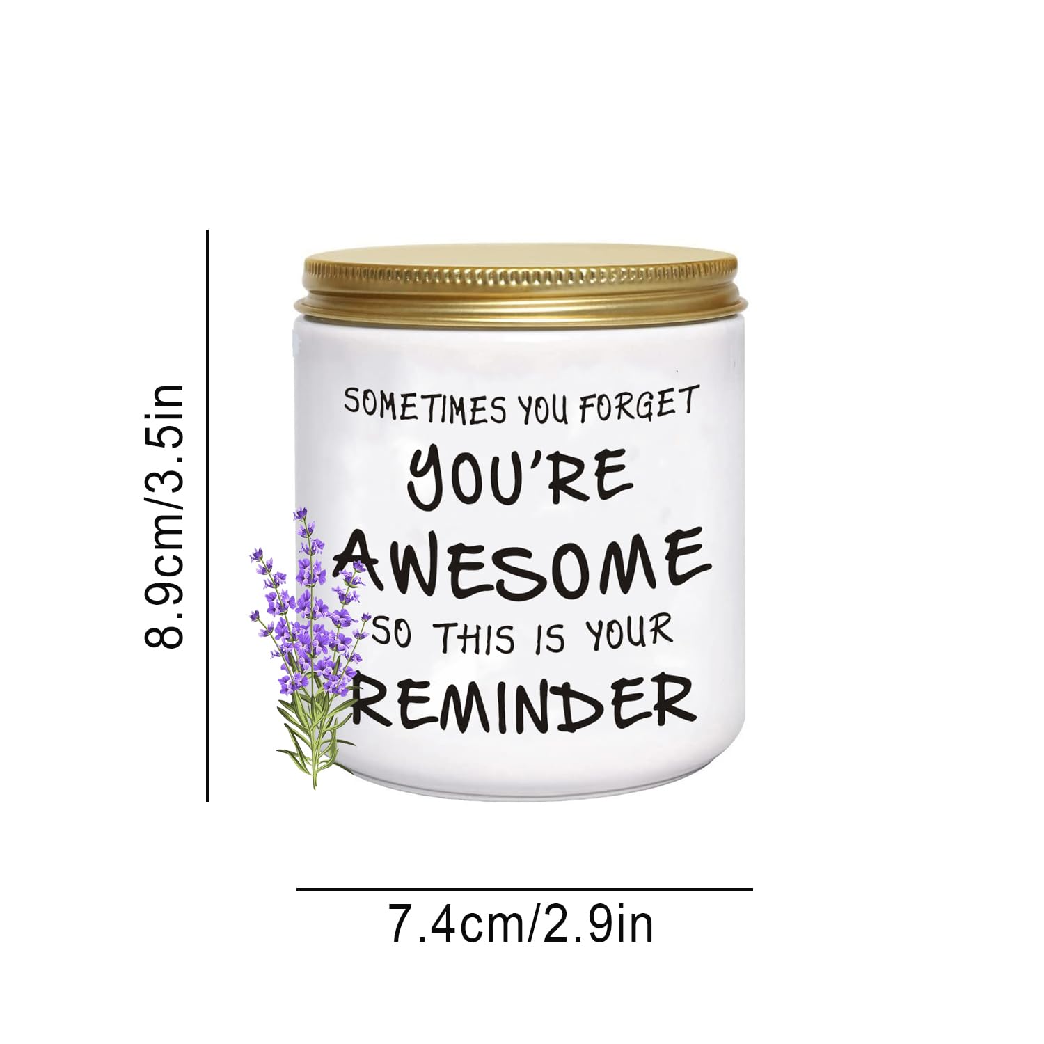 Candles Gifts For Women Unique Inspirational Galentines Valentines Day Christmas Birthday Self Care Relaxation Spa Gifts For Her Sister Friend Wife Girlfriend Lavender Scented Candle