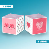 «Boom» Love Card Surprise Exploding Confetti - Two Hearts In Love (You And Me), Valentine'S Day, Anniversary, Mother'S Day, Father'S Day