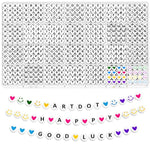 1400 Pcs Letter Beads, 28 Styles Friendship Bracelets Assorted Alphabet Preppy Jewelry Making Kit With Case