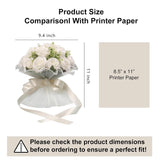 Wedding Bouquets For Bride, Ivory White Bridal Bridesmaid Wedding Flowers, Artificial Toss Rose With Silk Ribbon For Civil Ceremony