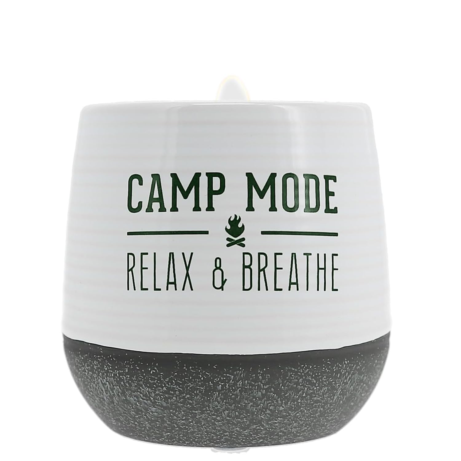 Pavilion Gift Company - Camp Mode - 11oz Wax Reveal Secret Surprise Message Single-Wick Jasmine Scented Candle Outdoorsy Adventurous Camper Lover Friend Gift RV Cabin Tent Camping Housewarming Present