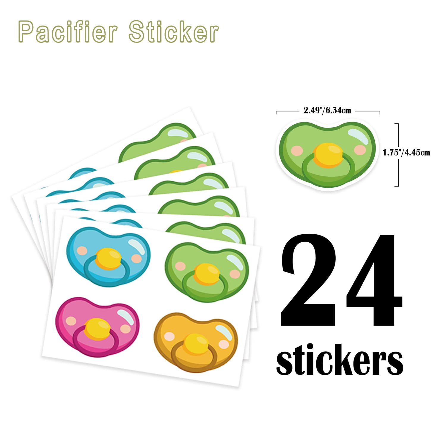 Pin The Pacifier On The Baby Poster, Party Games For Adult, Gender Reveal Decorations Cute Baby Shower Party Decorations