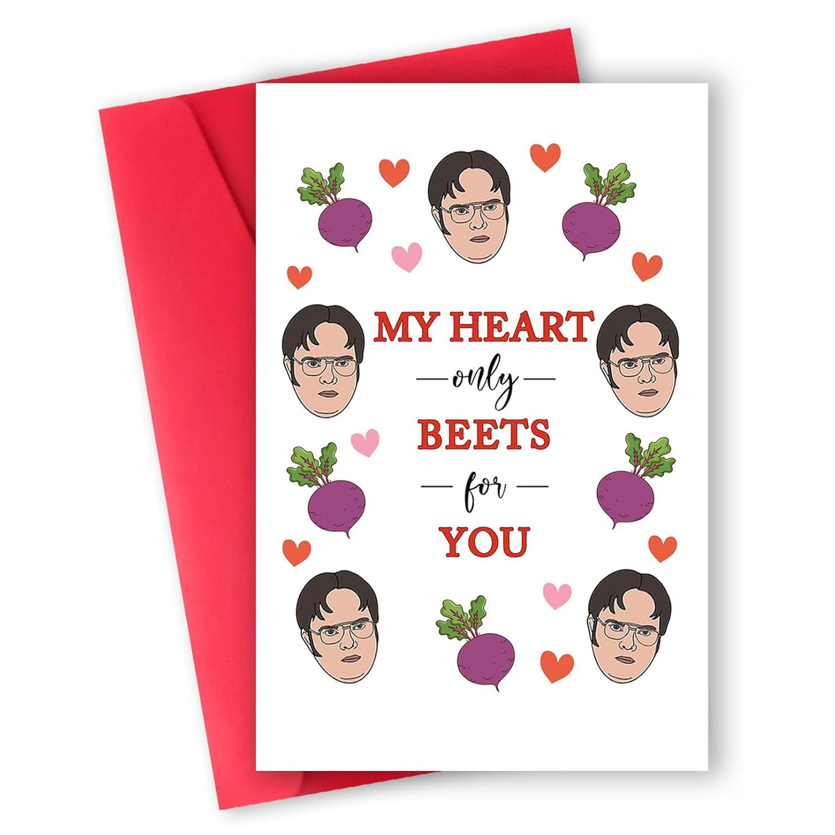 Funny The Office Valentines Day Gifts For Him,Happy Valentine'S Day Cards For Husband,Unique Valentines Day Card For Boyfriend