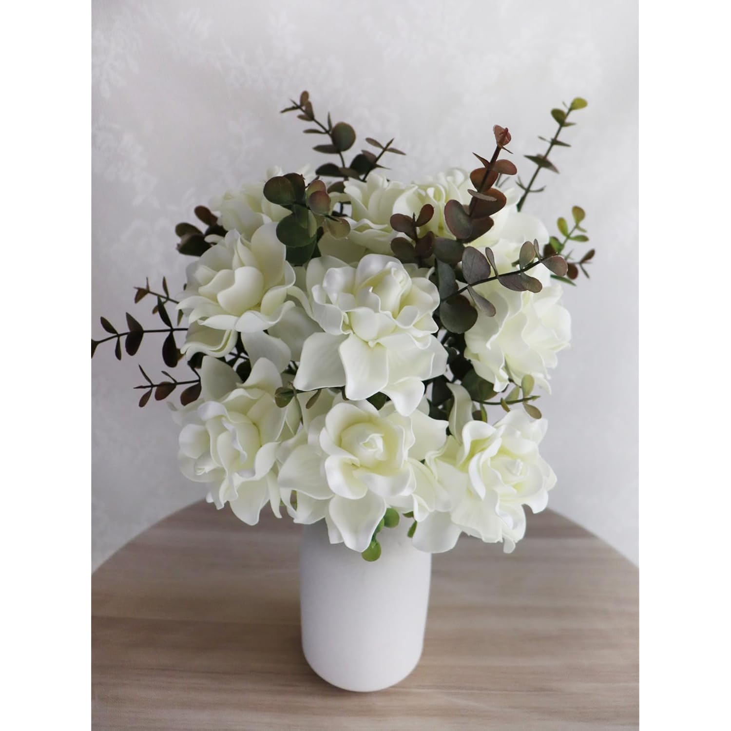 Artificial Flowers 25Pcs Ivory Gardenia Flowers With Stem For Wedding Flowers Centerpieces Bridal Shower Baby Shower Decorations Diy Wedding Bouquets Party Floral Arrangements