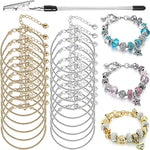 20 Pieces Snake Chain Charm Bracelet With Bracelet Helper Adjustable Snake Charm Bracelet Chains With Heart Lobster Clasp Extender Chain Diy Bracelet Chain For Women Jewelry Making Gifts Supplies