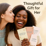 Positive Affirmations For Women - 50 Affirmation Cards For Women & Men | Inspirational, Encouragement, Mindfulness Cards | Motivational Self-Care Gifts With Wooden Stand & Repeatable Journal (Pdf)