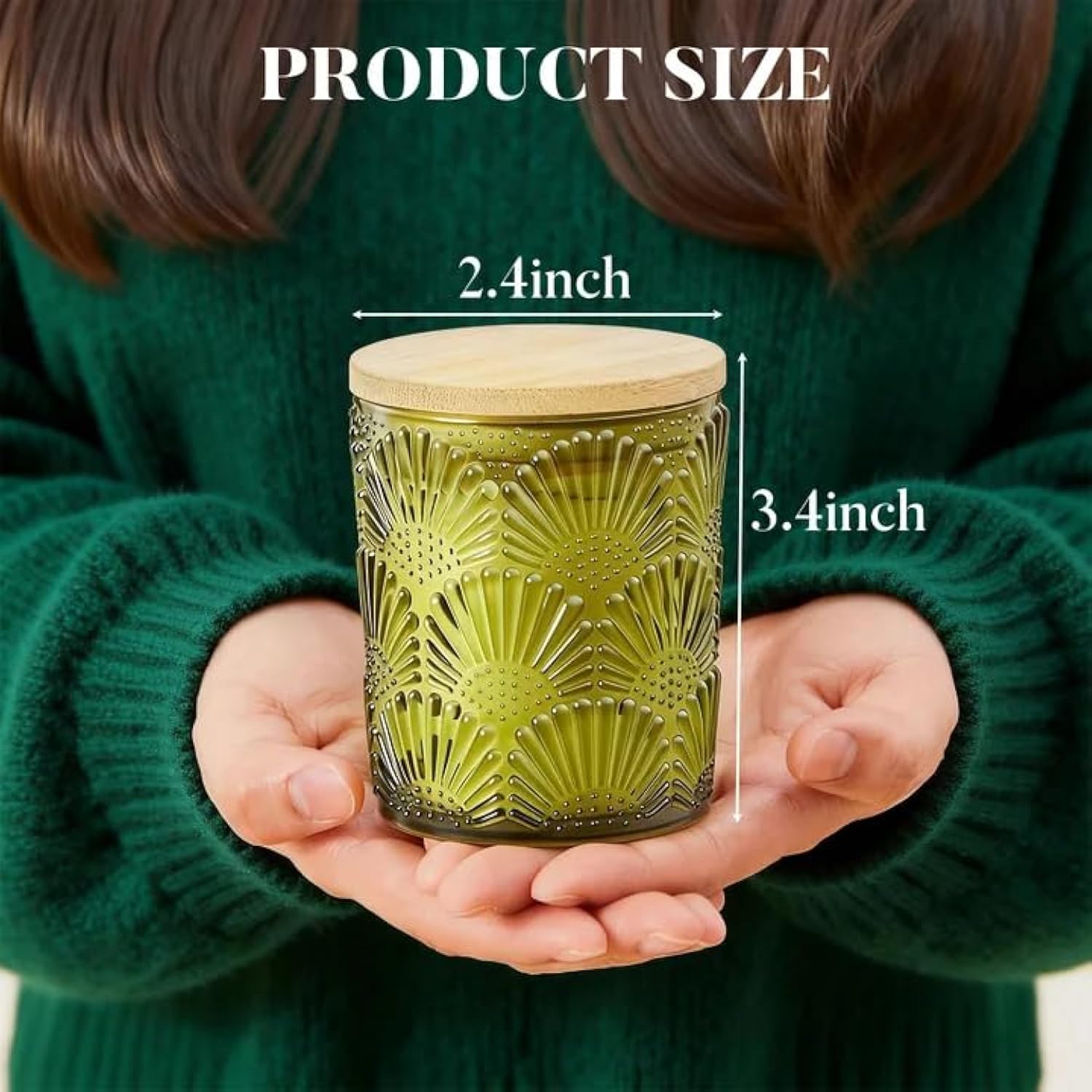 Jasmine Scented Candle, 100% Soy Candle 30 Hours Burn, Candle Gifts For Men And Women Valentine Mother’S Day, Friendship Funny Gift For Home Decoration 5Oz