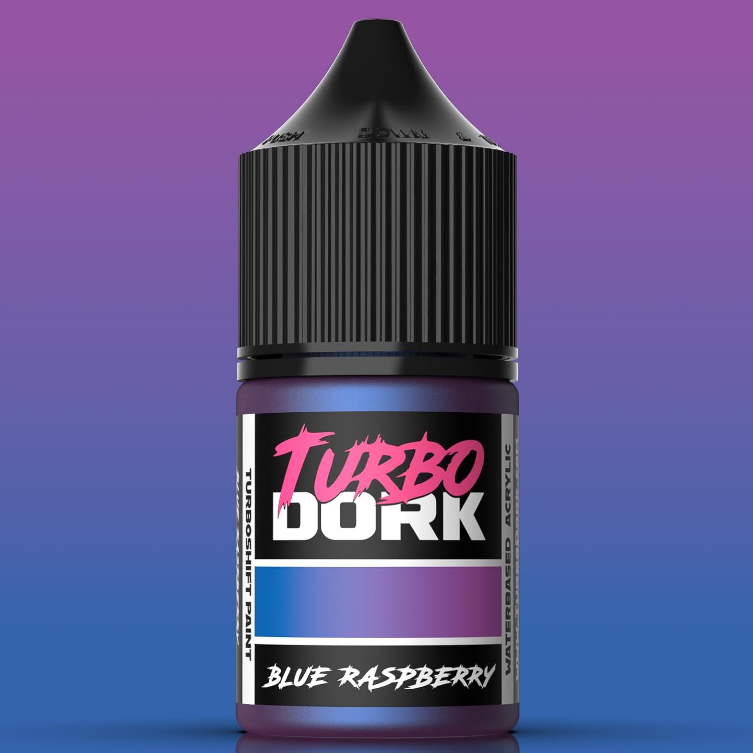 Blue Raspberry Turboshift Acrylic Paint 22Ml Bottle - Water-Based Non-Toxic Metallic Color Shifting Paint
