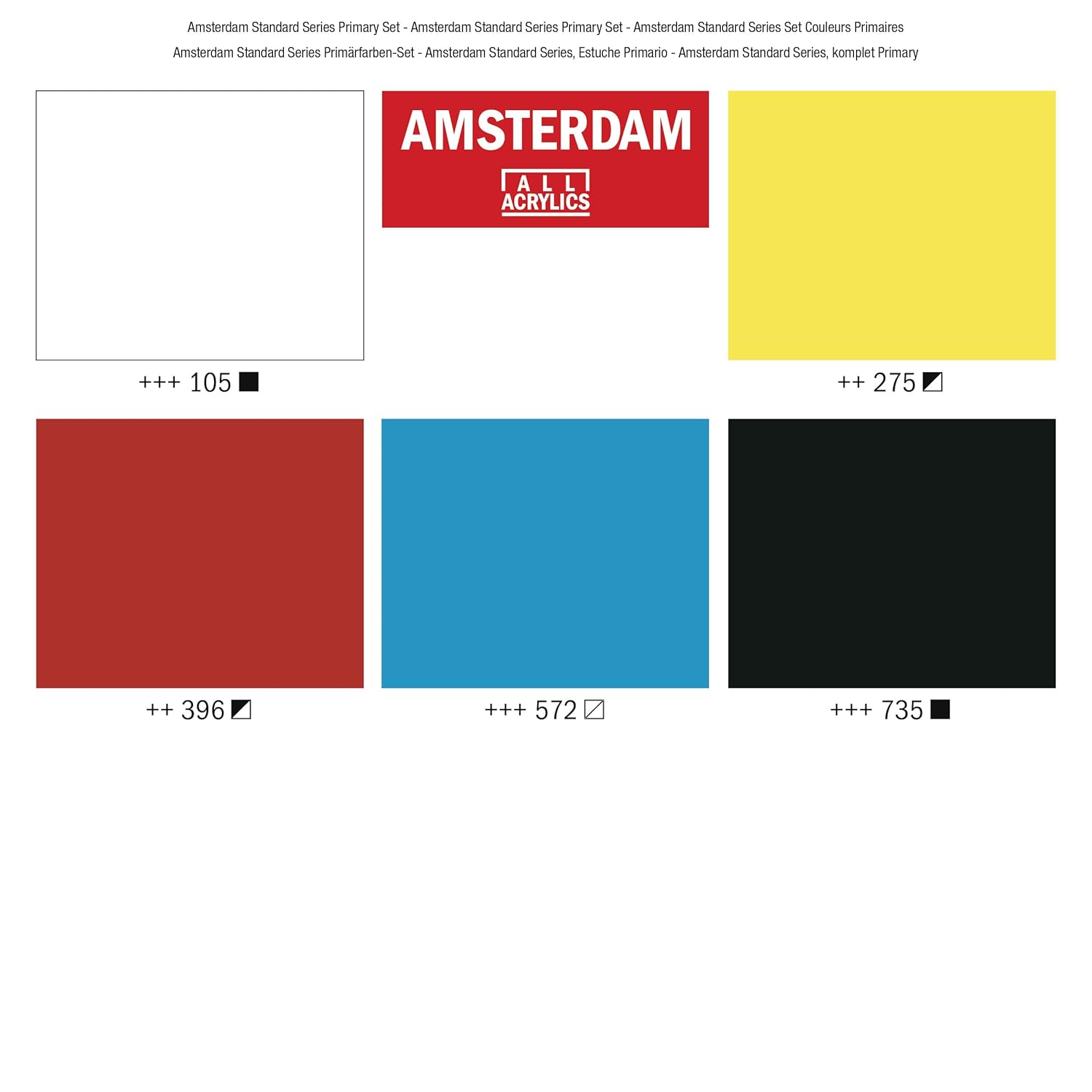 Standard Series Acrylics Primary Set 5X 120 Ml