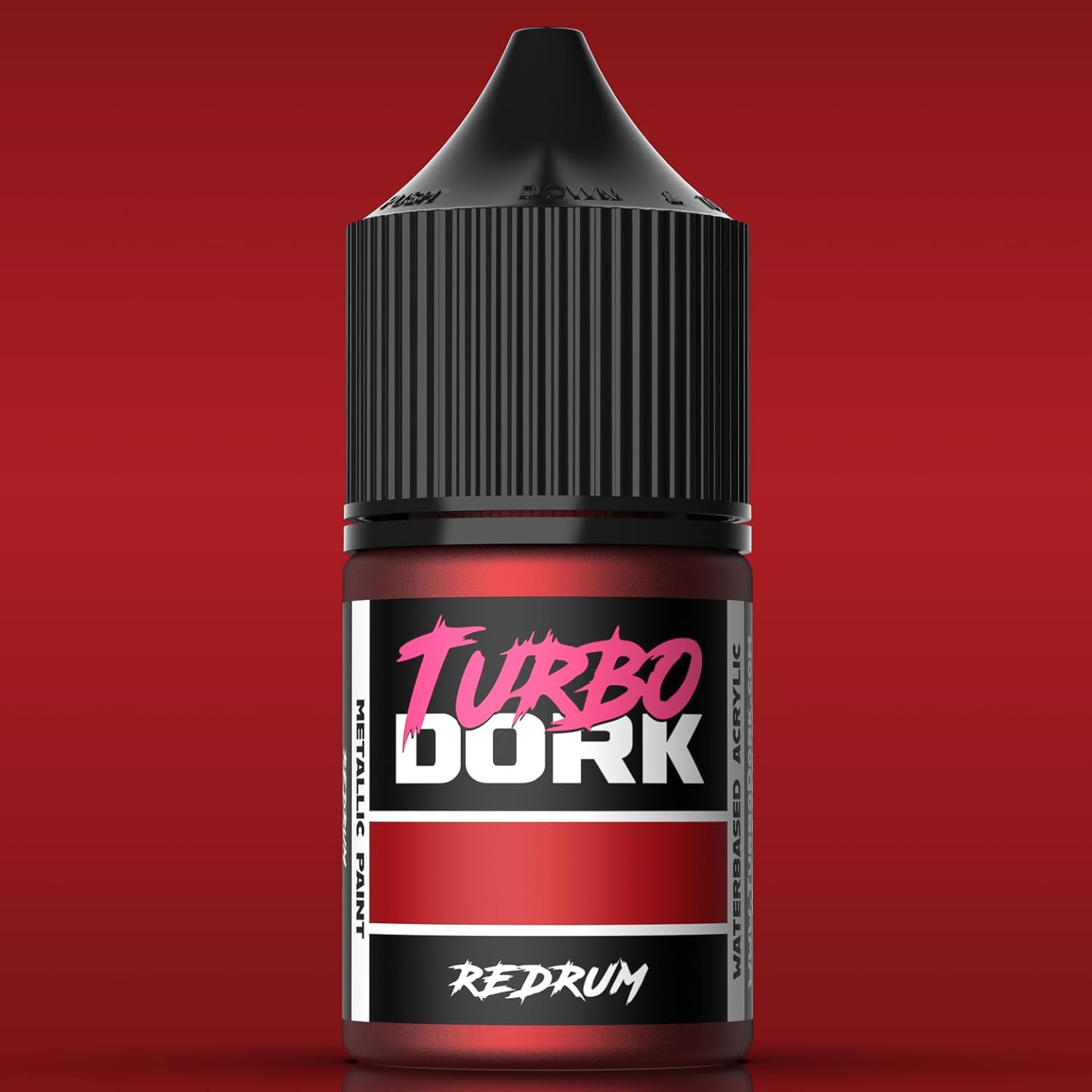 Redrum Metallic Acrylic Paint 22Ml Bottle - Water-Based Non-Toxic Metallic Finish Paint