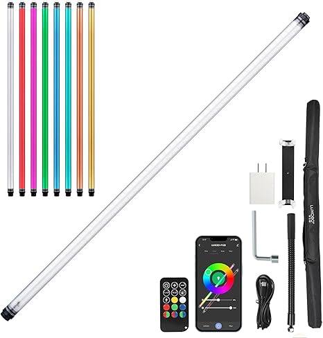 P120 RGB Handheld Photography Light App Control 1350LM LED Video Light Wand Waterproof