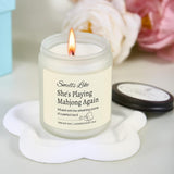 Funny Mahjong Gifts For Women Unique, Mahjong Party Supplies For Chrismas Birthday Gifts, Mah Jongg Accessories Gift For Mahjongg Players & Lovers, Firends, Hostess, Lavender Scented Candle