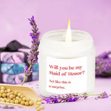 Maid Of Honor Gifts Scented Lavender Soy Candle 4Oz