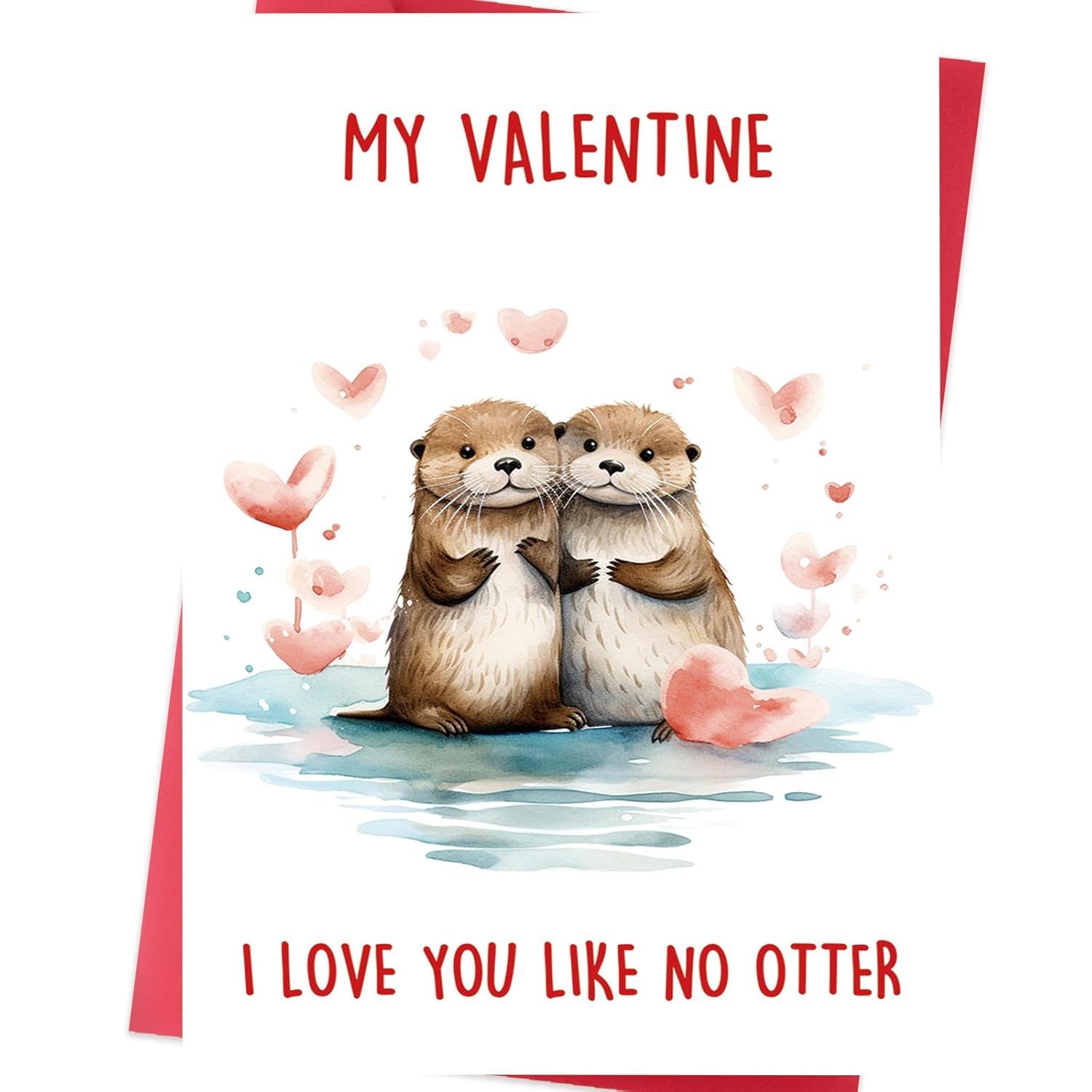 Funny Valentines Day Card And Gift For Him Or Her – Otter Pun Valentine Card For Boyfriend Girlfriend Husband Wife