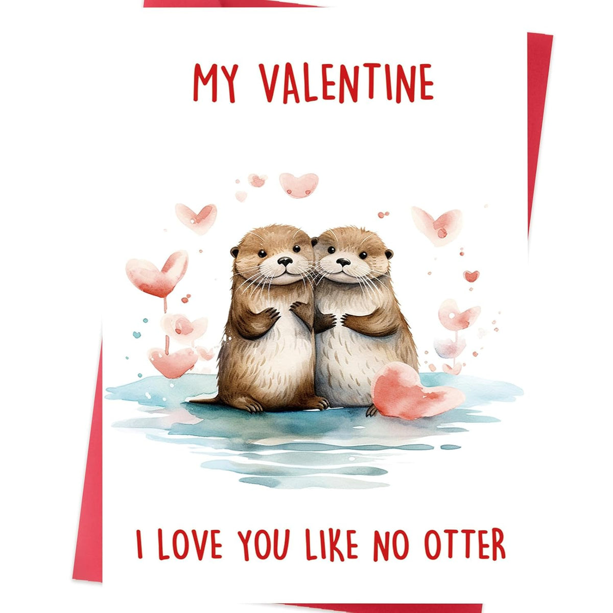 Funny Valentines Day Card And Gift For Him Or Her – Otter Pun Valentine Card For Boyfriend Girlfriend Husband Wife