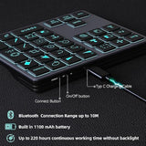 Backlit Buetooth Keypad For Ipad Procreate, Rechargeable Keyboard For Procreat