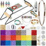 Value Bead Loom Kit, 11343 Pcs Loom Beading Supplies With Lots Of Seed Beads, Complete Jewelry Making Tools And Accessories, Beading Loom Kits For Adults Jewelry Making Bracelets Belts