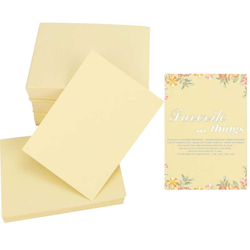 200Pcs 5" X 7" Cardstock Paper, Beige Cardstock For Invitations, Card Making,