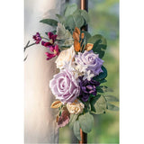 Artificial Wedding Arch,Faux Flower Swag Set Of 2 For Wedding Welcome Signs Floral Decorations And Wedding Reception Ceremony Signs
