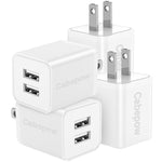 [4Pack] USB Charger Block 5V 2.4A,Dual A Port Charging Blocks