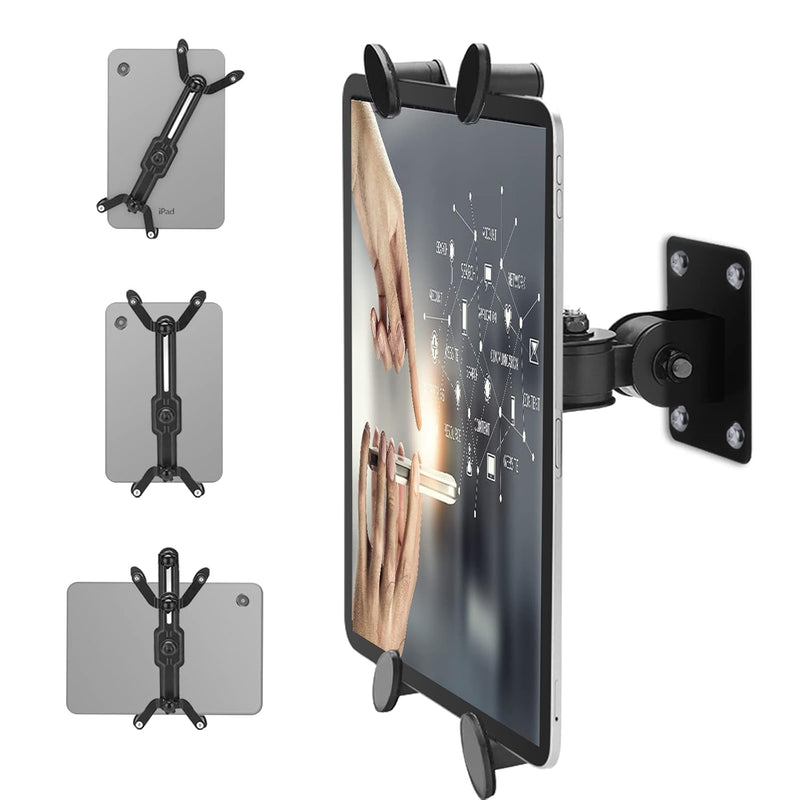 Wall Mount For Ipad, Swivel 360° Rotating Universal Tablet Holder, Fits 7 To 1