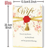 Wife Valentines Day Card, Romantic Valentines Day Cards Gifts For Wife From Husband, Sweetest Vday Gift For Her