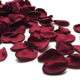 200Pcs Silk Rose Petals Burgundy Artificial Flowers Petals Flower Girl For Wedding Romantic Night Valentines Party Dinner Table Decoration
