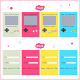 Valentine’S Day Cards For Kids – 24 Pack Scratch Off Gamer Valentines, Diy Retro Valentine Cards, Classroom Exchange, School Party Favors For Teens Boys Girls