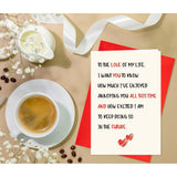 Funny Valentine'S Day Card To The Love Of My Life, How Much I Enjoyed Annoying You Now And How Excited Doing So In The Future, Happy Birthday Card Romantic Anniversary Wedding Card For Him Her