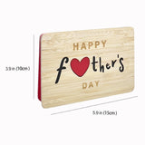 Happy Fathers Day Gift Cards,Handmade Wooden Greeting Cards,Thank You Card,Father'S Day Card For Dad