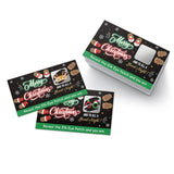 50Pcs Merry Christmas Funny Scratch Card, Christmas Party Scratch Off Game For Elk Lovers, Xmas Birthday Party Supplies, Xmas Raffle Tickets Lottery Game For Family Friends Gathering