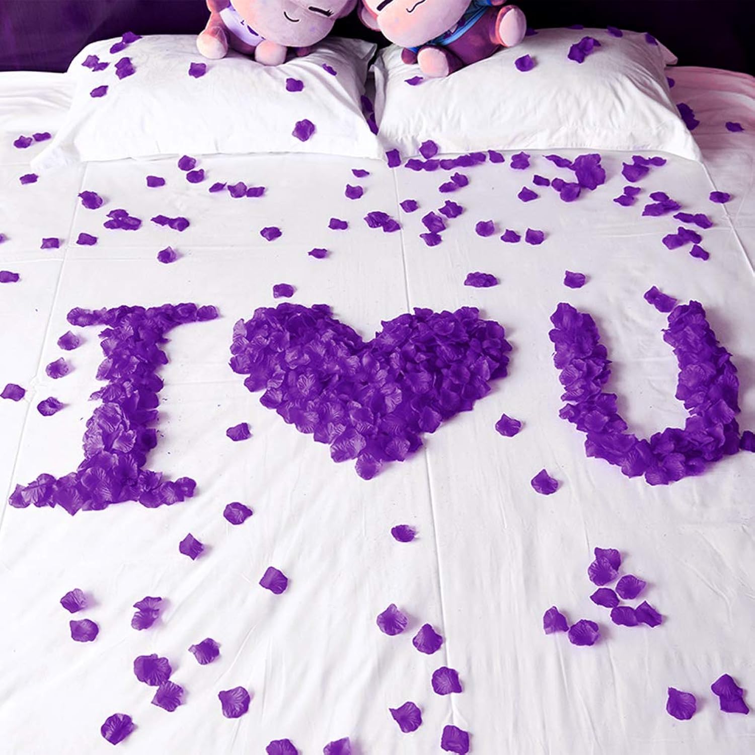 2000 Pcs Artificial Silk Rose Petals For Wedding Party Favors Decoration And Vase Home Decor Wedding Bridal Decoration. Purple