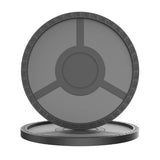 Silicone Coasters Set Of 2 For Drinking Desk Office - Cup Mat For Tabletop Protection - Suitable For Hot Cold Drink - Thickened, Non-Slip, Non-Stick (Black+Dark Grey)