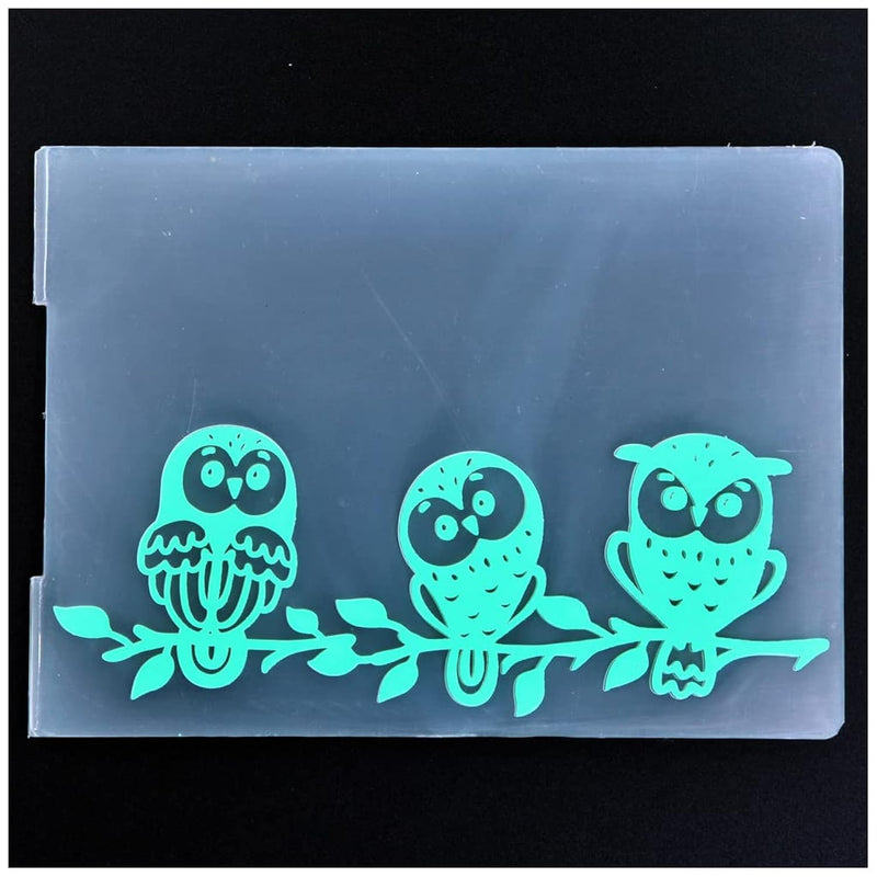 Branch Owl Background Plastic Embossing Folders For Card Making Scrapbooking A